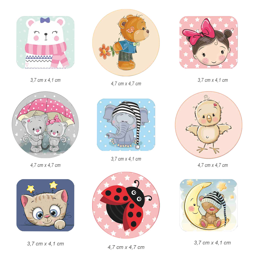 Expositor parches infantiles