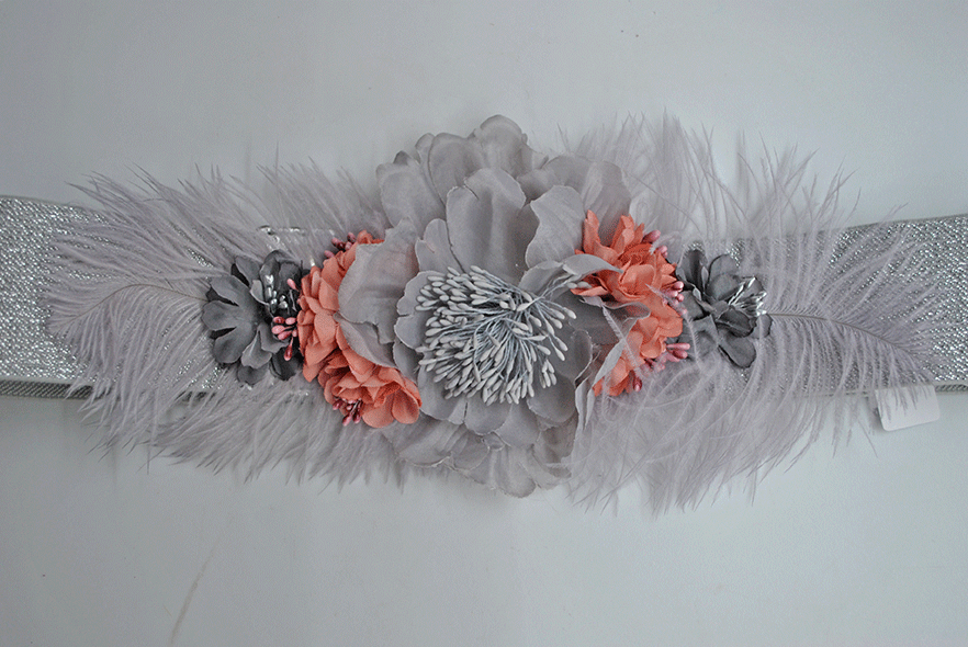 Cinturón rosa y plateado - Imagen 2