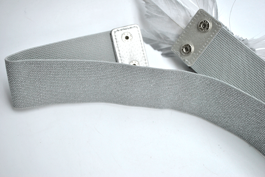Cinturón de fiesta plateado - Imagen 4