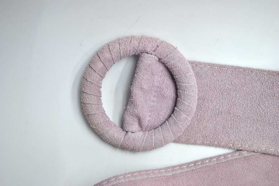 Cinturón de piel lavanda - Imagen 2