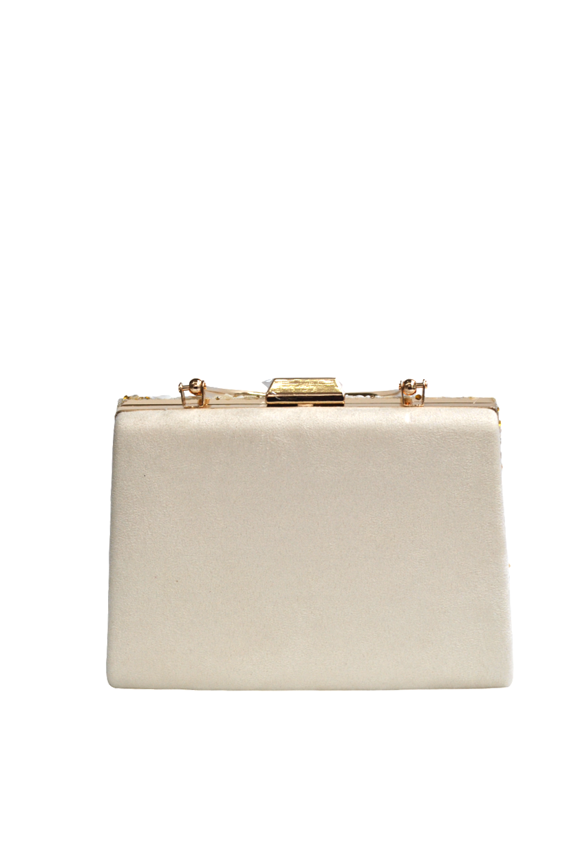 Bolsito clutch piedras blancas - Imagen 4