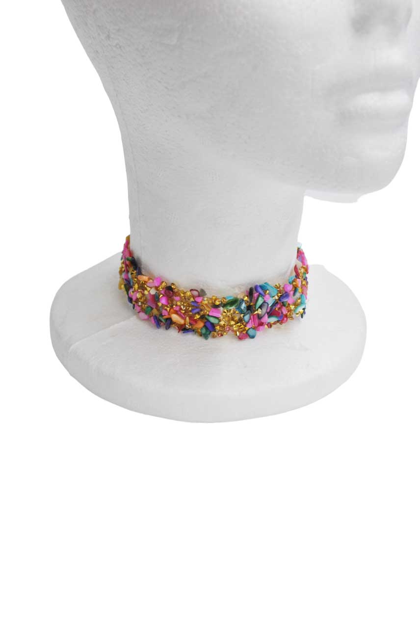 Choker piedras multicolor - Imagen 2