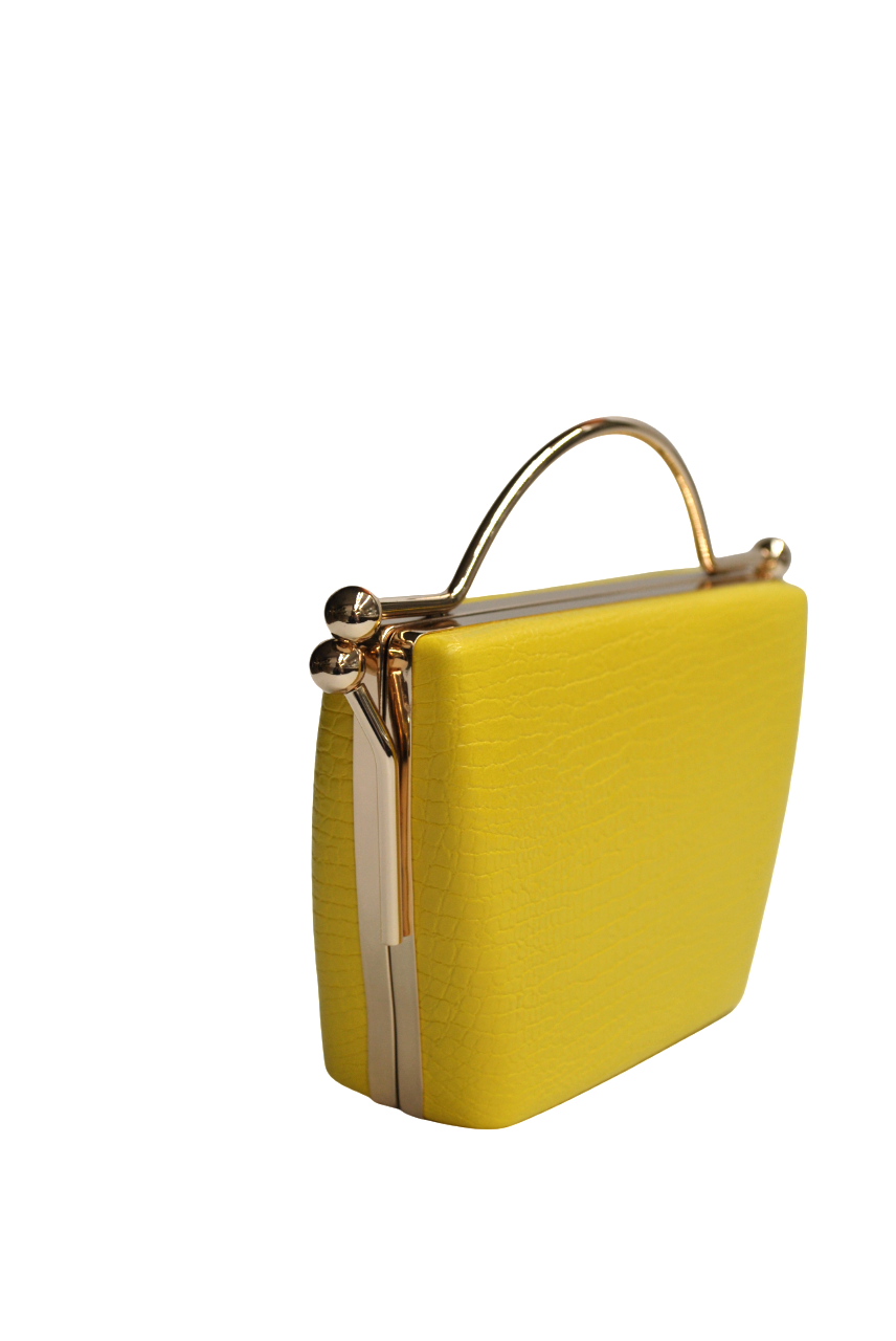 Clutch polipiel amarillo asa - Imagen 3
