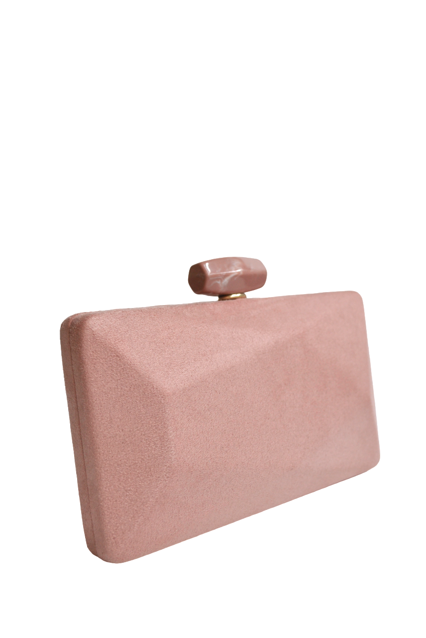 Clutch rosa cierre mármol - Imagen 2