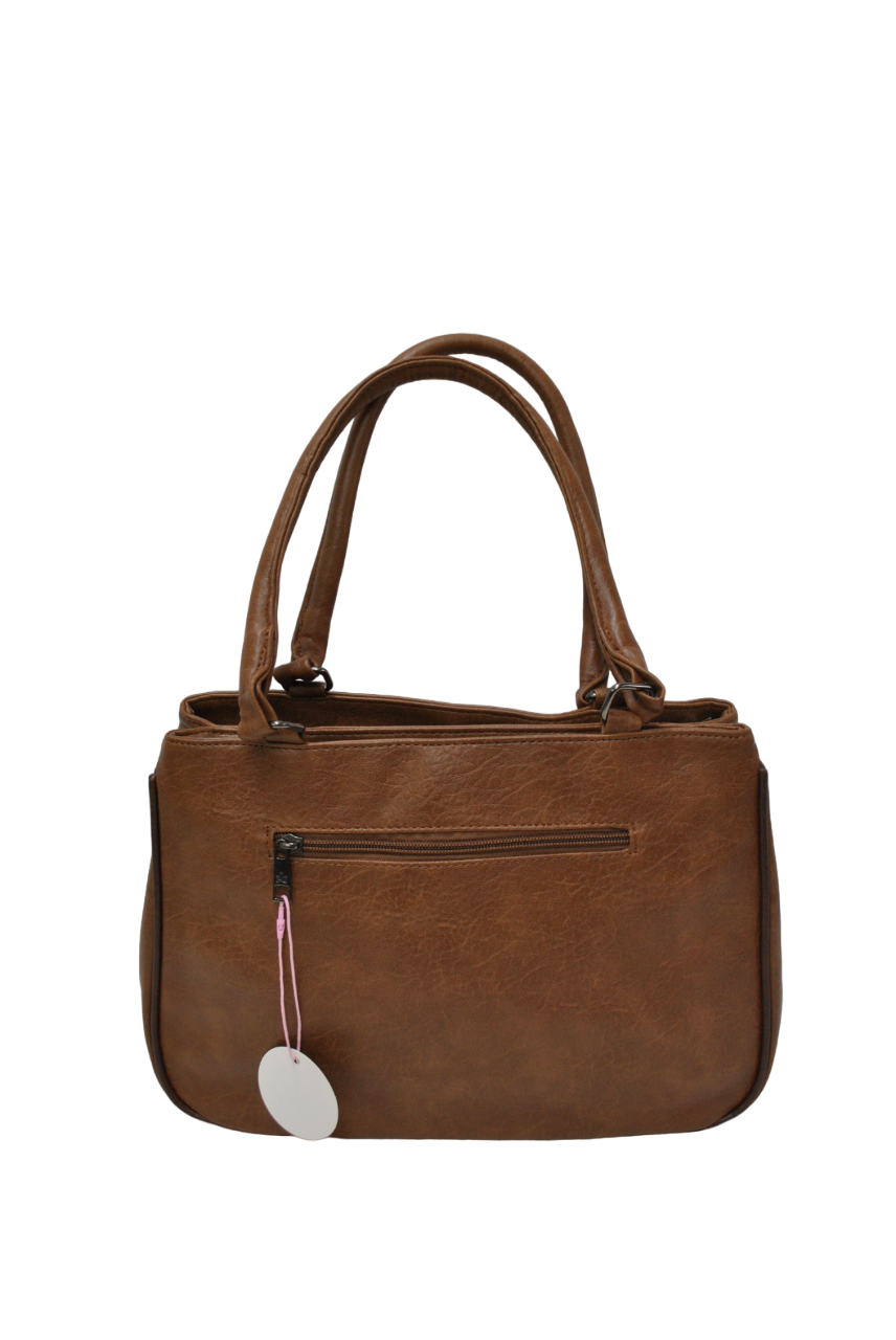 Bolso asas y bandolera marrón - Imagen 3