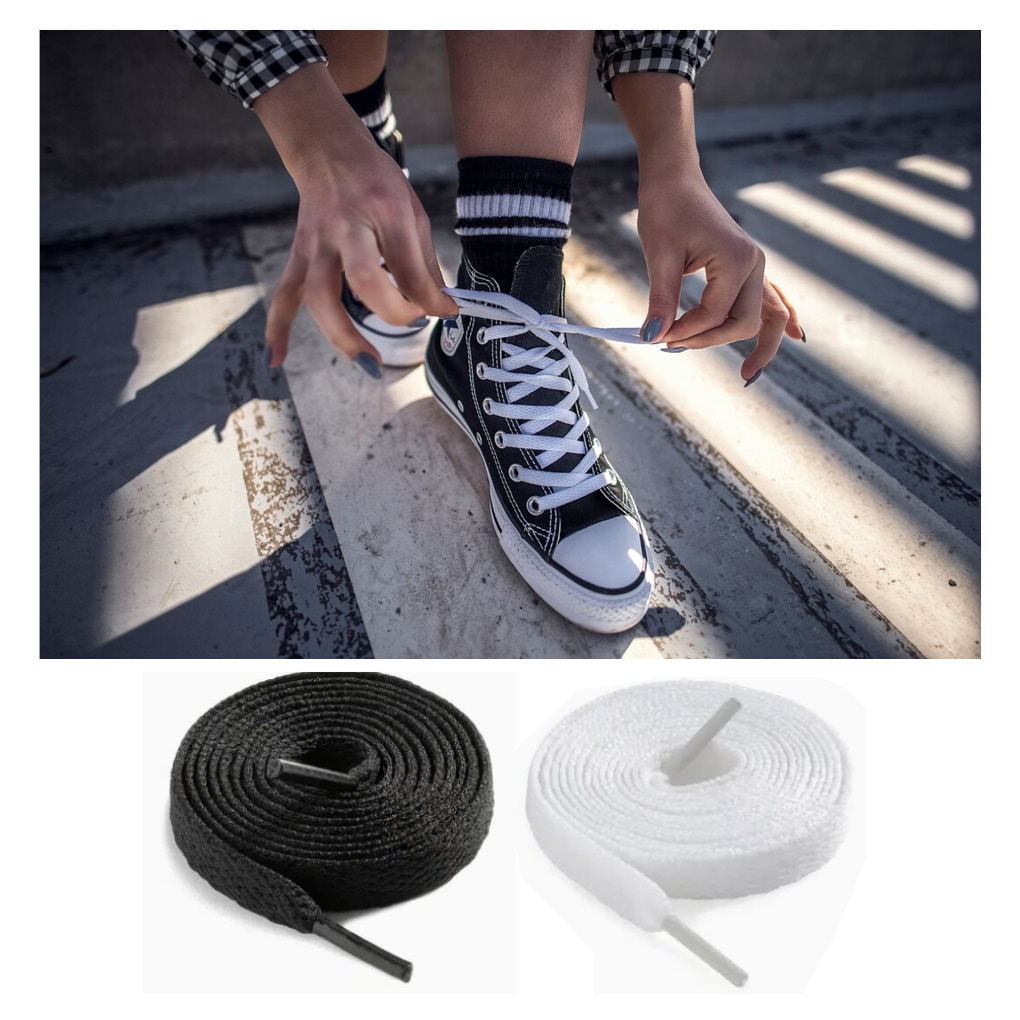 Cordón semi plano para calzado deportivo