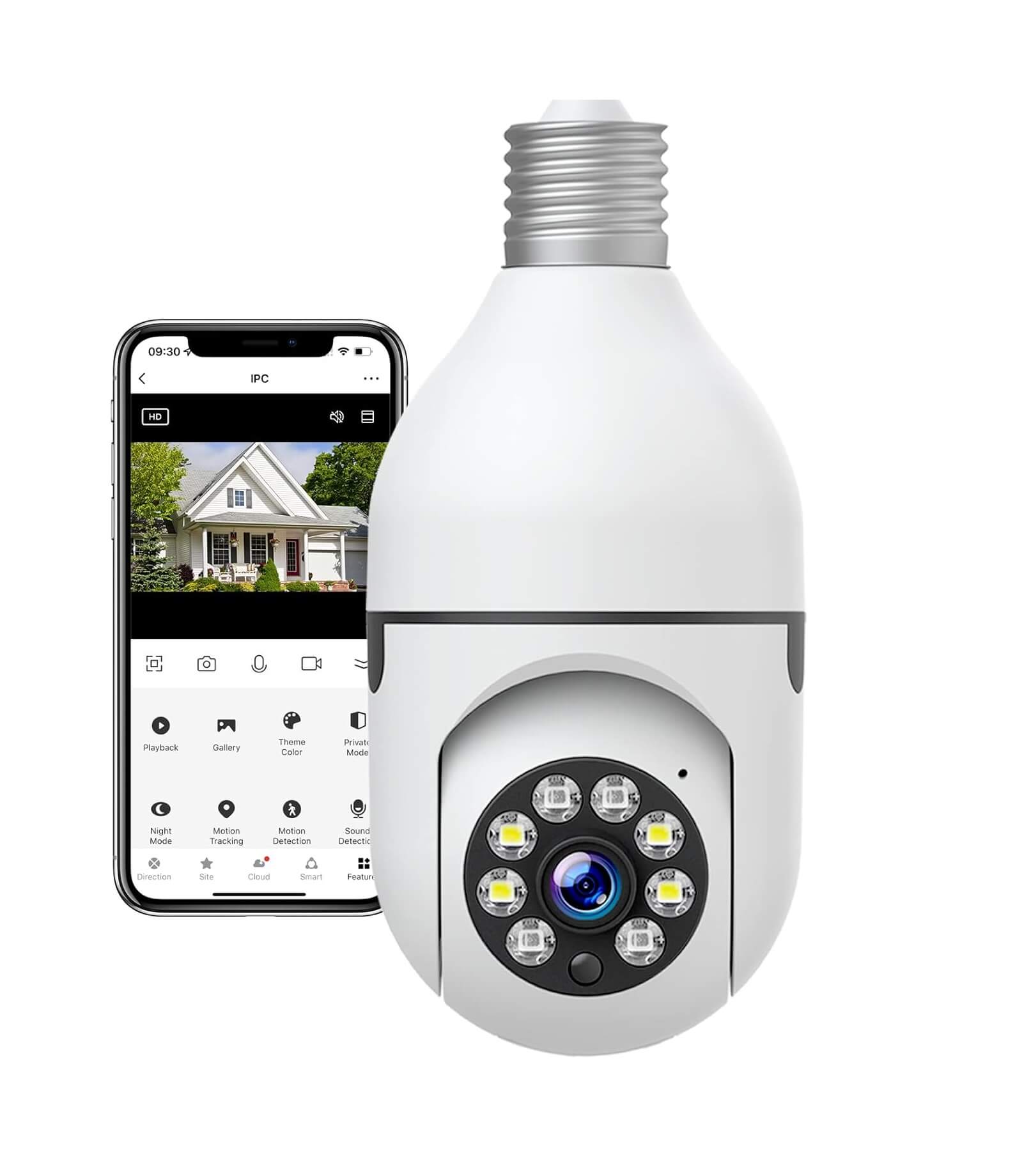 Cámara de seguridad tipo Zócalo Giratoria