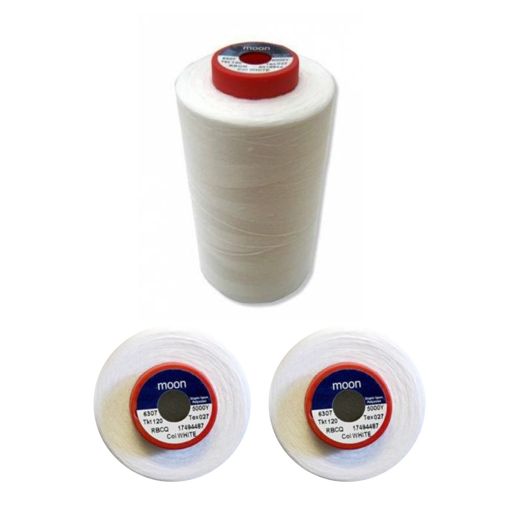 Hilo poliéster blanco 5000 m