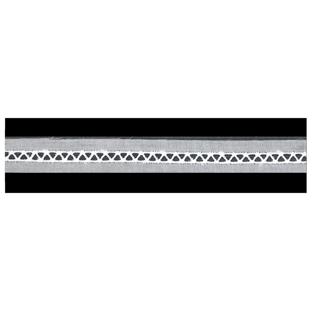 Tira bordada blanca 20 mm