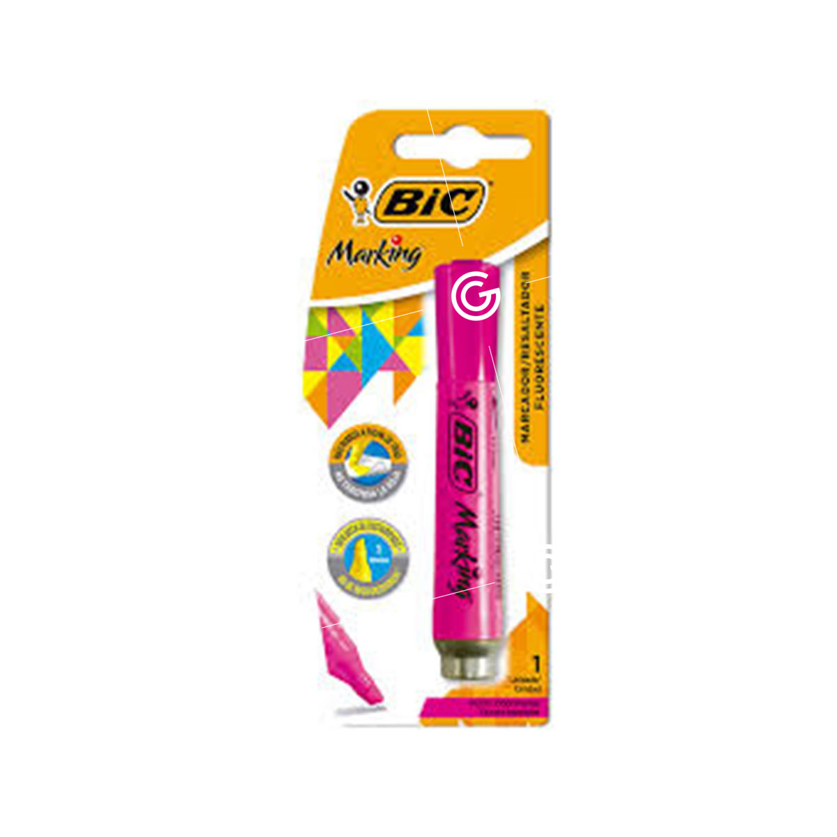 RESALTADOR BIC LARGA DUR. ROSA