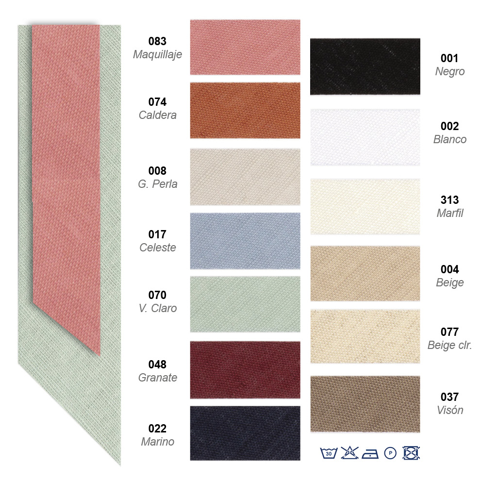 Cinta Bies «Lino» 18 y 30 mm - Imagen 2