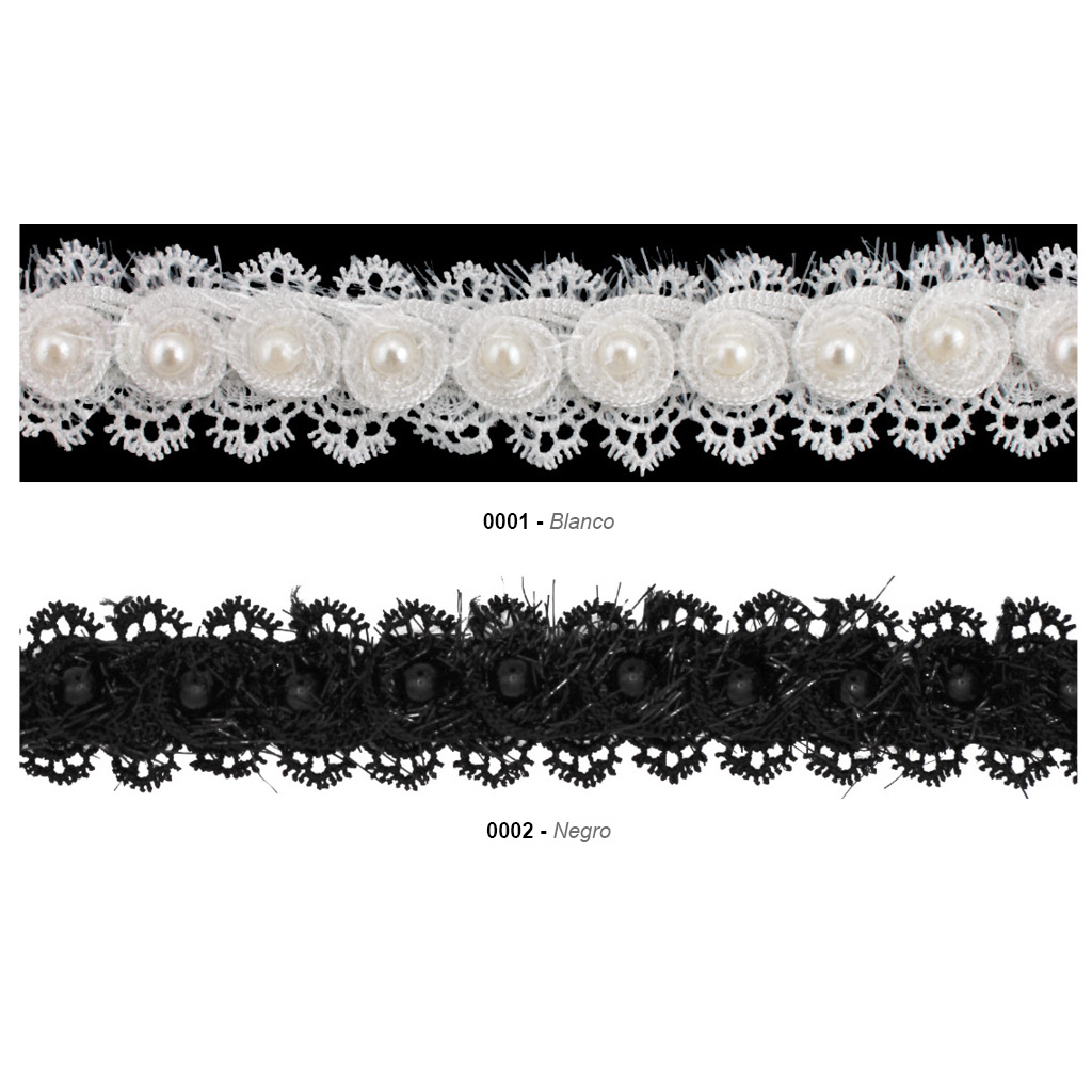 Galón pasamanería con perlas