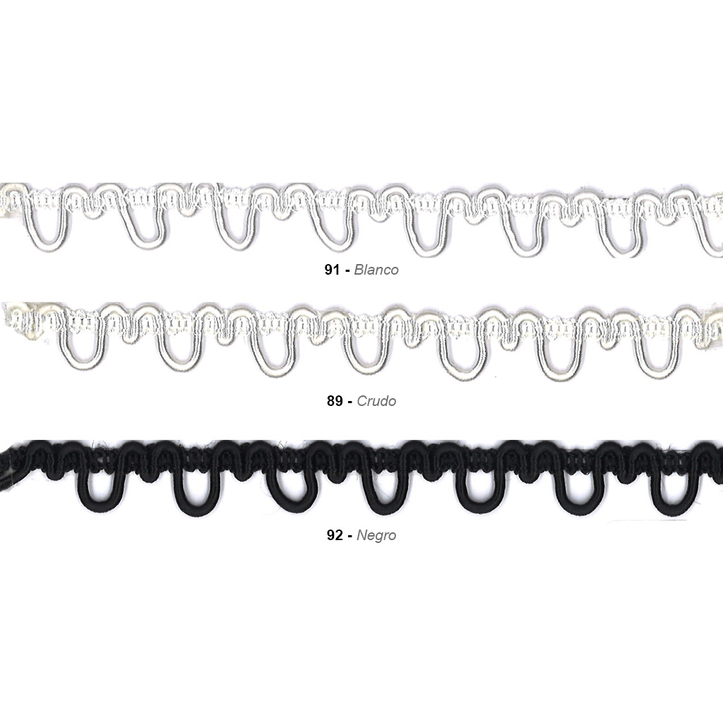 Pasamanería de rayón «con ojal»