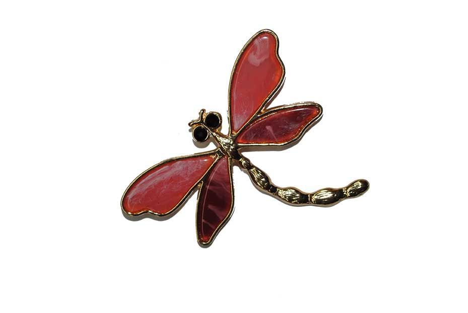 Broche libélula rosa - Imagen 2