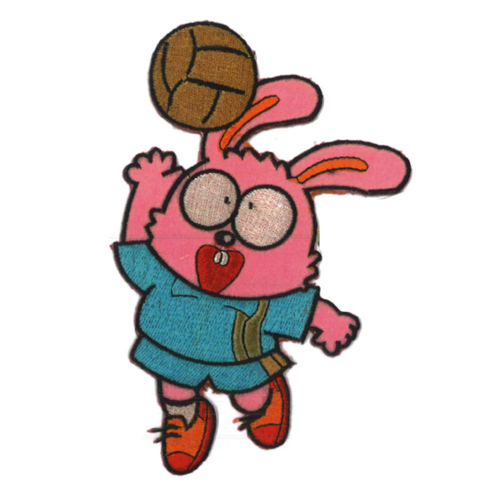 Parche infantil conejito basquet