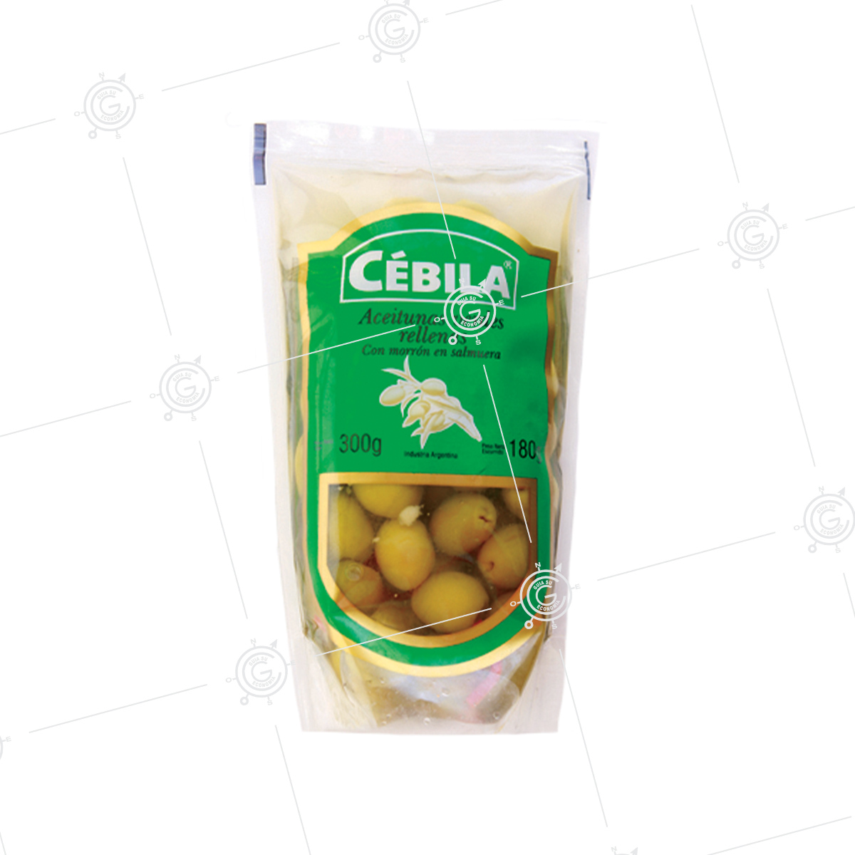 ACEITUNAS VERDES CEBILLA RELL. 180 GRS. (30)SACHET