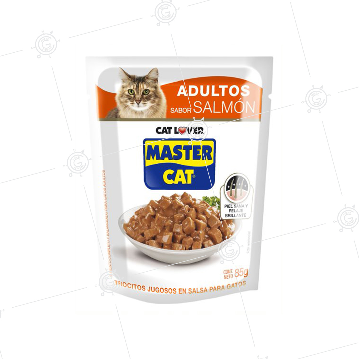 COMIDA P/GATO MASTER CAT TROCITOS JUG. SALMON 85G (20)