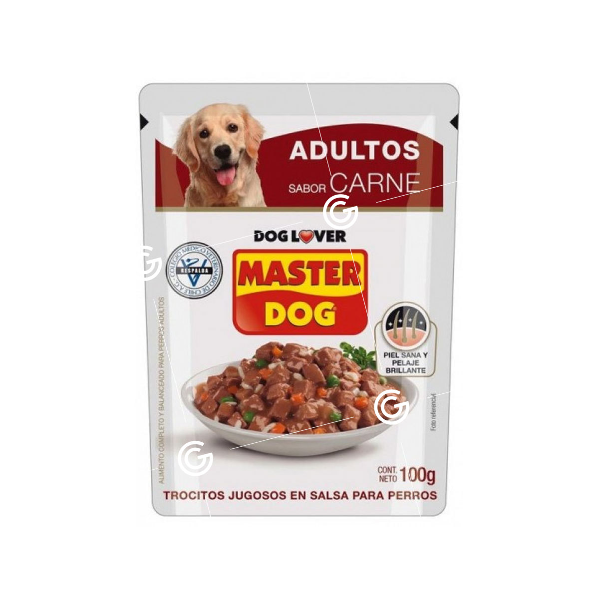 ALIM. P/PERRO MASTER DOG ADULTO TROCITOS DE CARNE X 100GR (20)