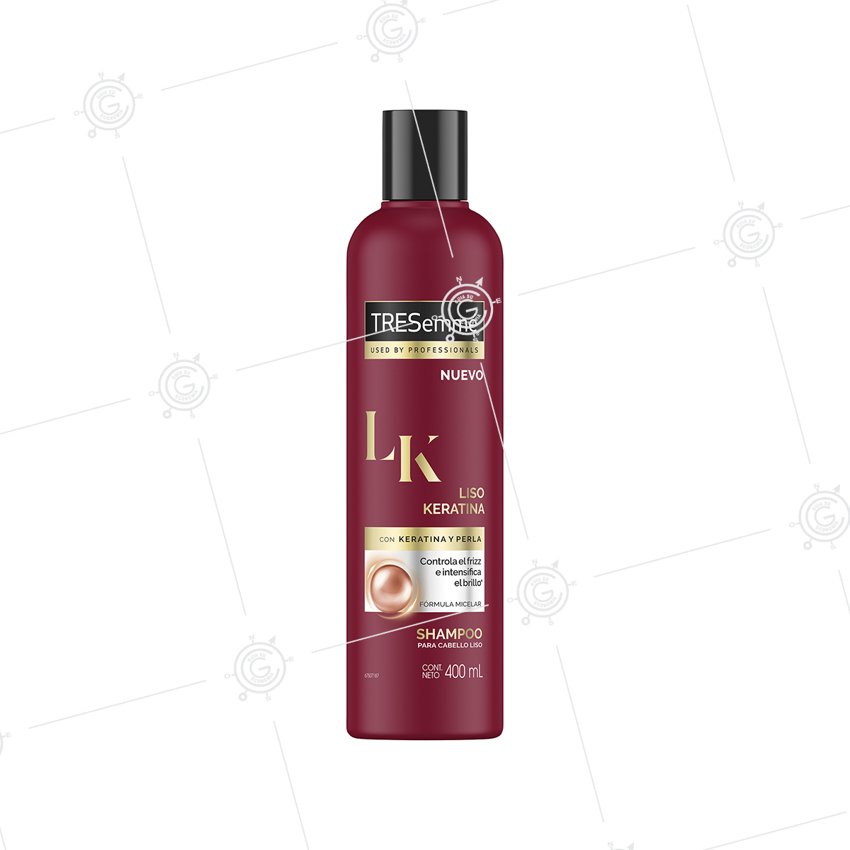 SHAMPOO TRESEMME INF. LISO KERATINA 400ML (12)