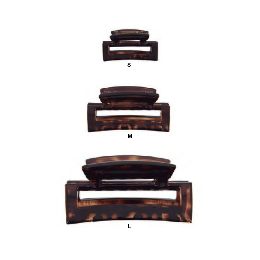 Pinza cabello rectangular