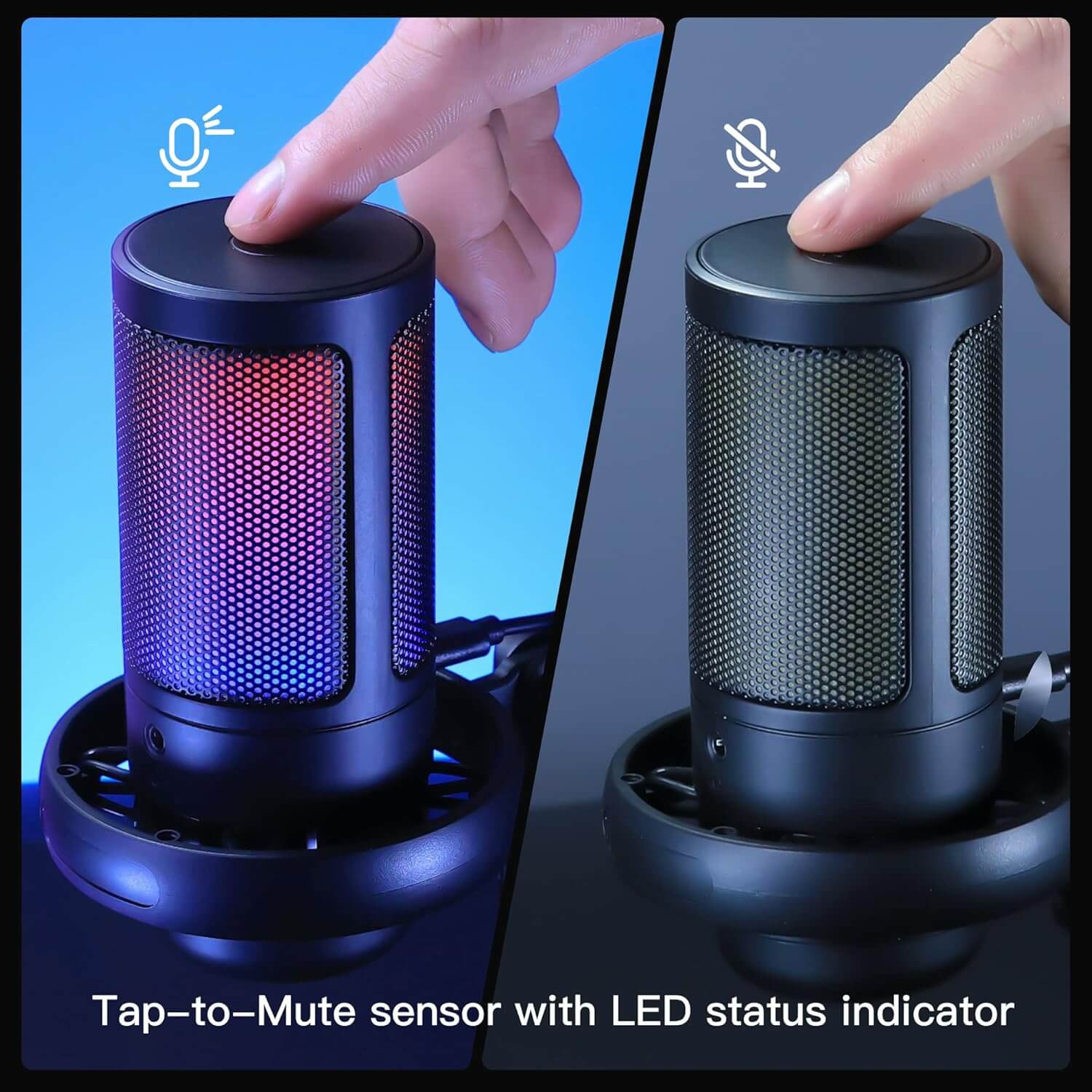 Micrófono USB Gamer RGB, Compatible Con PC/PS4/PS5/Mac - Imagen 3