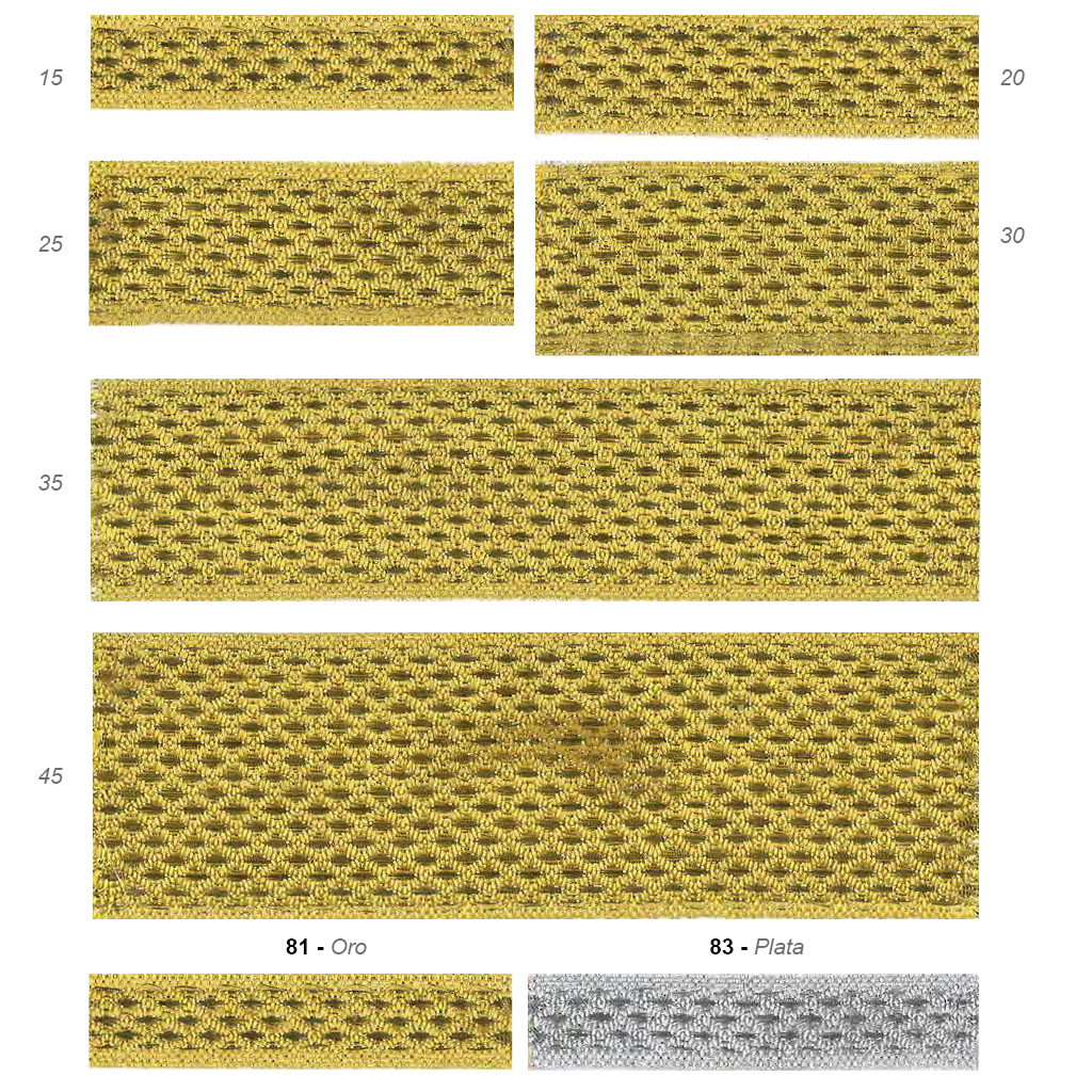 Galón Pasamanería metalizado