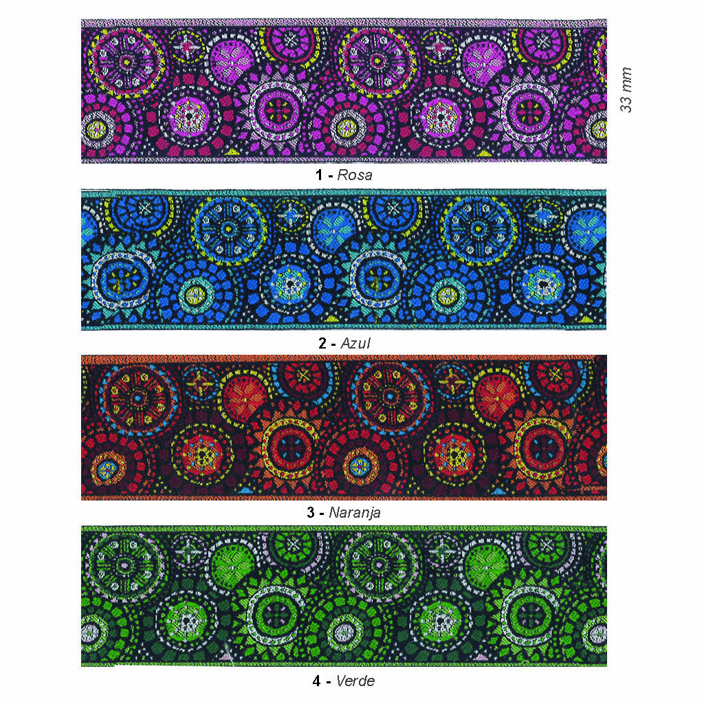 Tapapunto flores étnicas