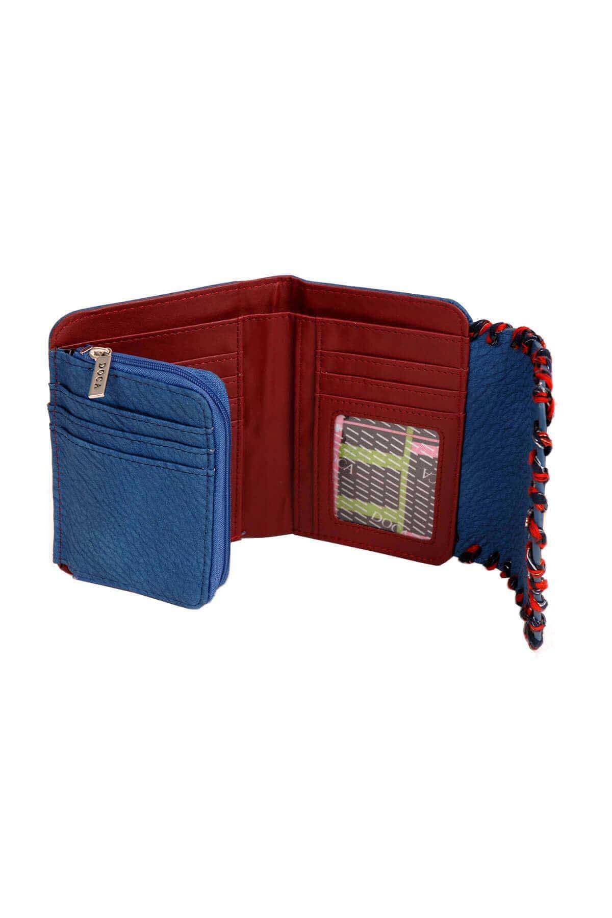 Monedero cuero azul - Imagen 2