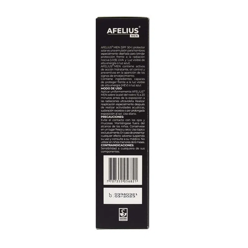 Afelius Men Emulsión FPS 50+ 60g - Imagen 3