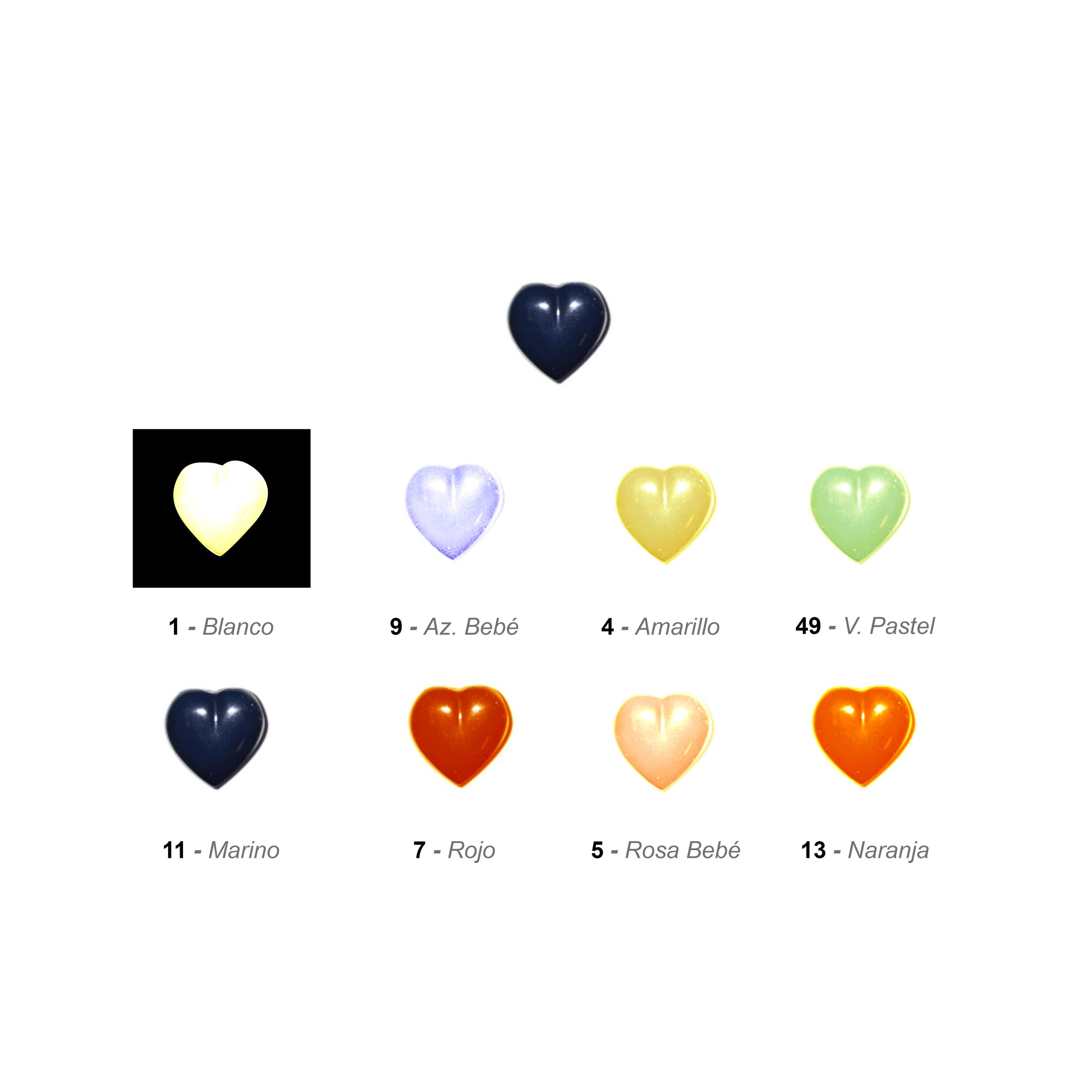 Boton infantil Corazon