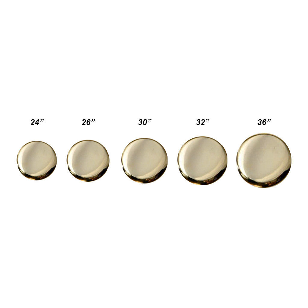 Botón liso metal oro