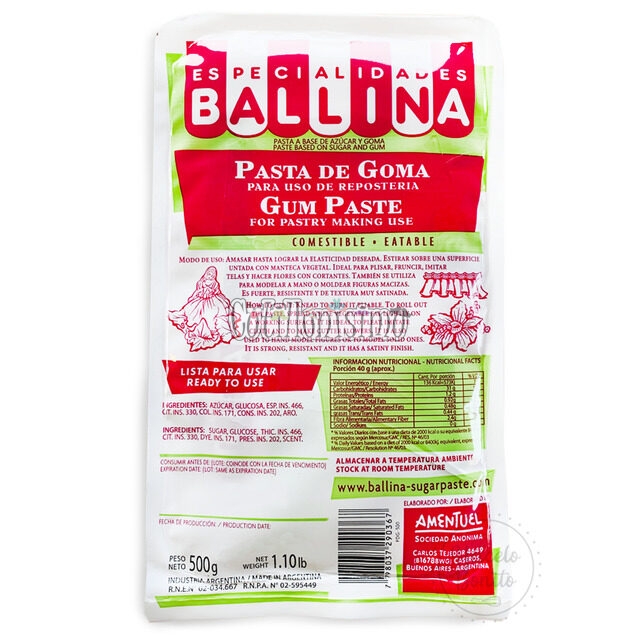 Pasta de Goma – Ballina 500g