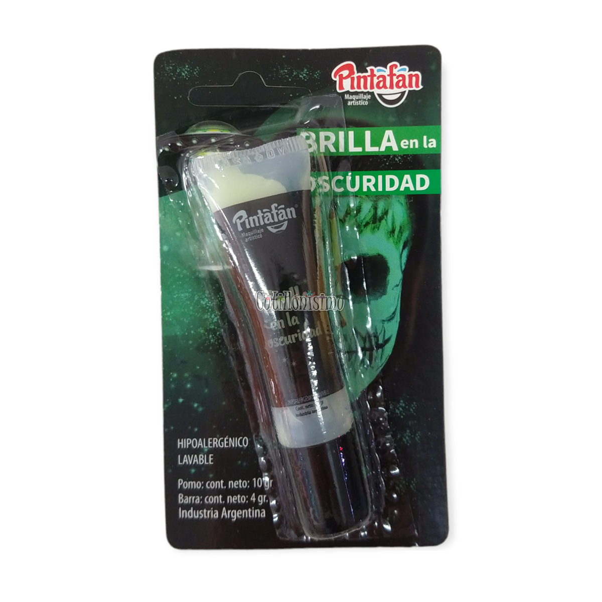 Maquillaje en Crema Al Agua Pomo Fosforescente – Brilla en la Oscuridad 10gr Pintafan