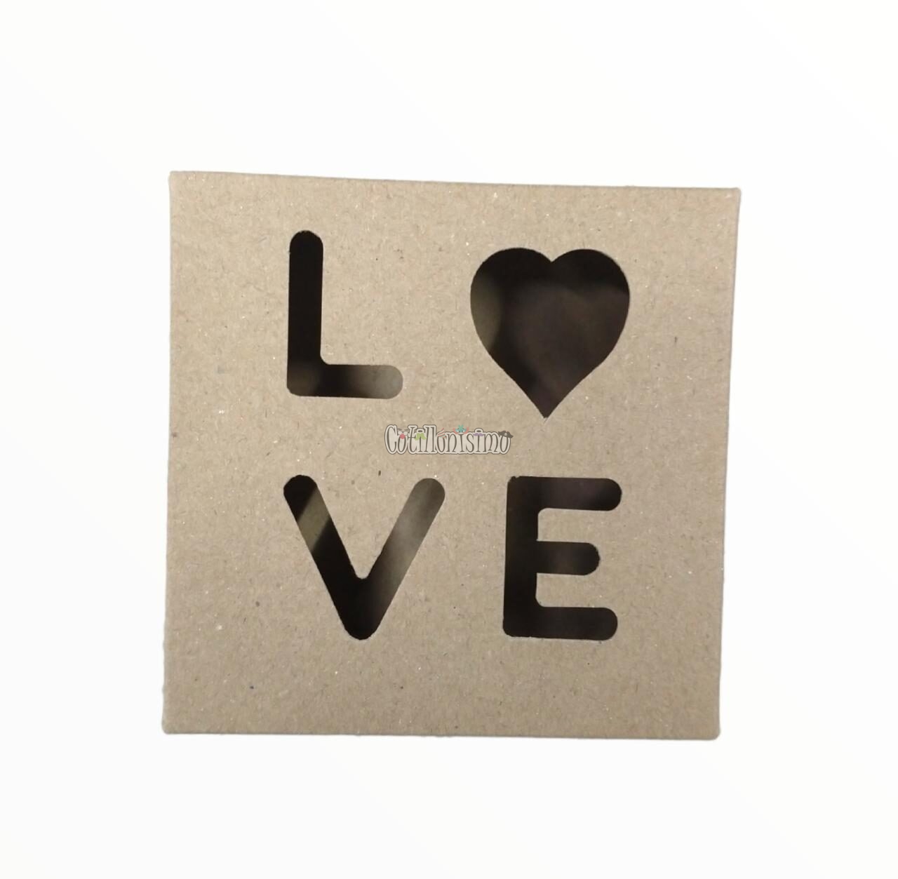 Caja Multiuso Calada LOVE KRAFT 12x12x5 Cm - Imagen 2