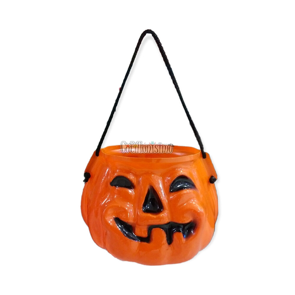 Calabaza Golosinera para Halloween Plastico ECONOMICA