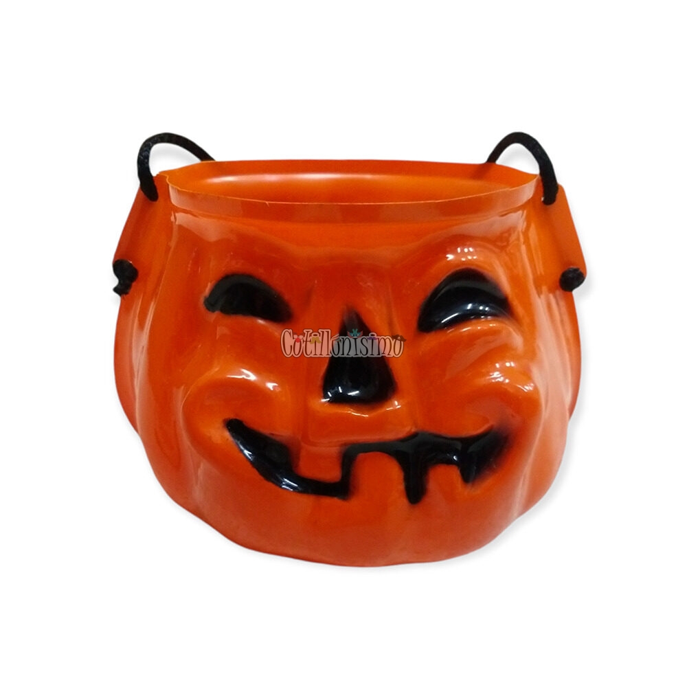 Calabaza Golosinera para Halloween Plastico ECONOMICA - Imagen 2