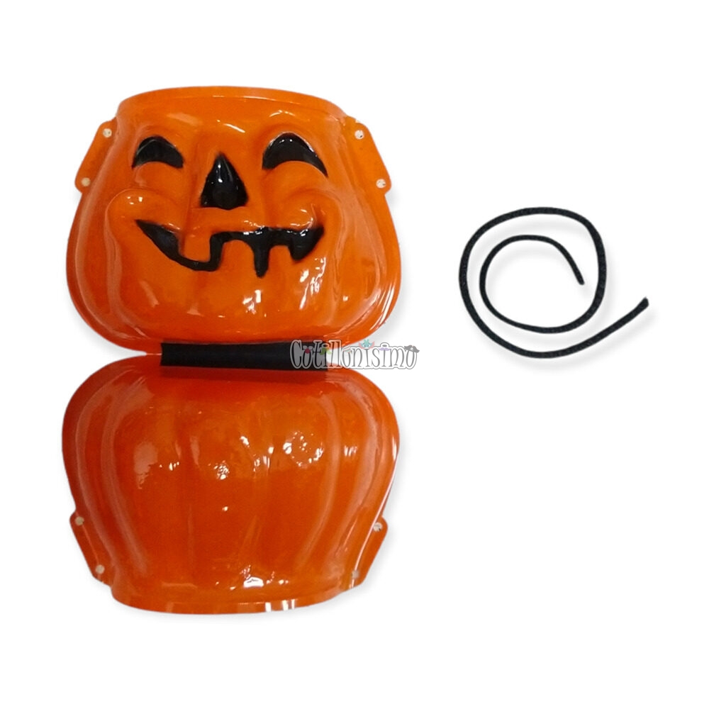 Calabaza Golosinera para Halloween Plastico ECONOMICA - Imagen 3