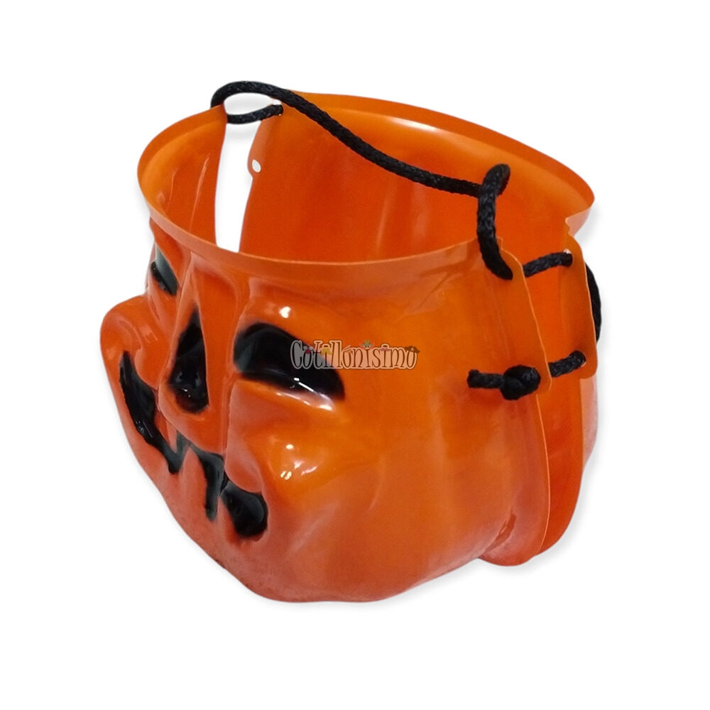 Calabaza Golosinera para Halloween Plastico ECONOMICA - Imagen 5