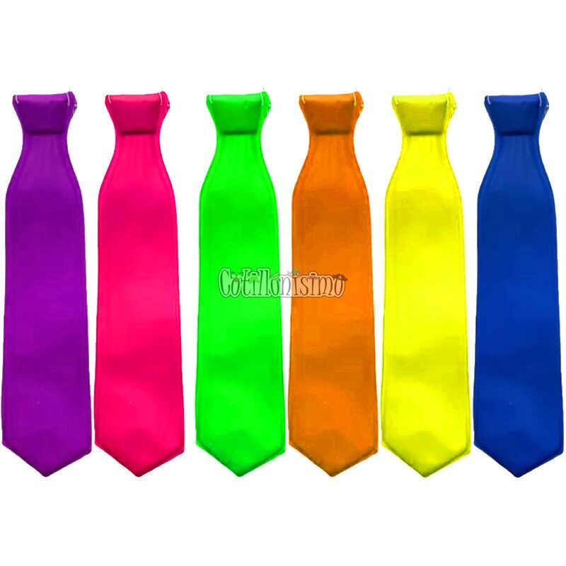 Corbata LISA Colores Surtidos X1 Unidad 48cm (PLASTICO)