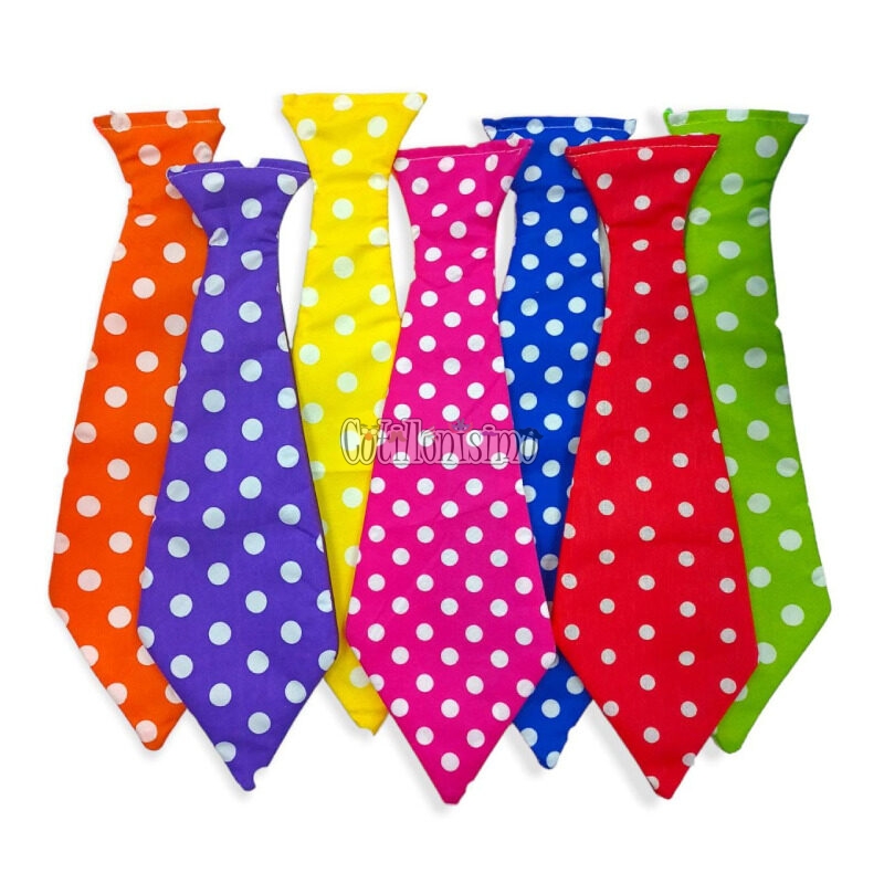 Corbaton con Lunares Blancos x1 Unidad Colores Surtidos