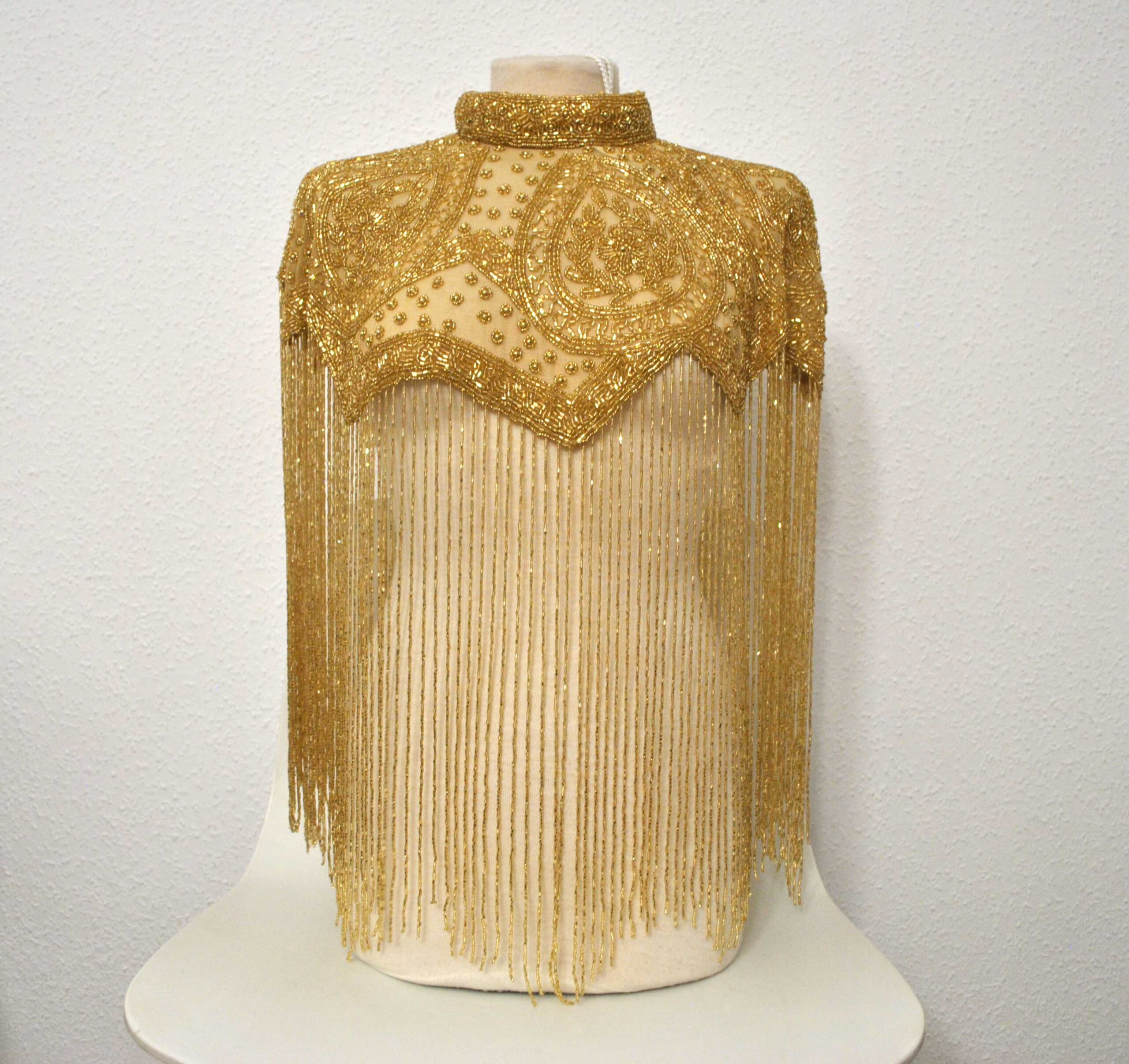 Capa de fiesta joya dorada - Imagen 2