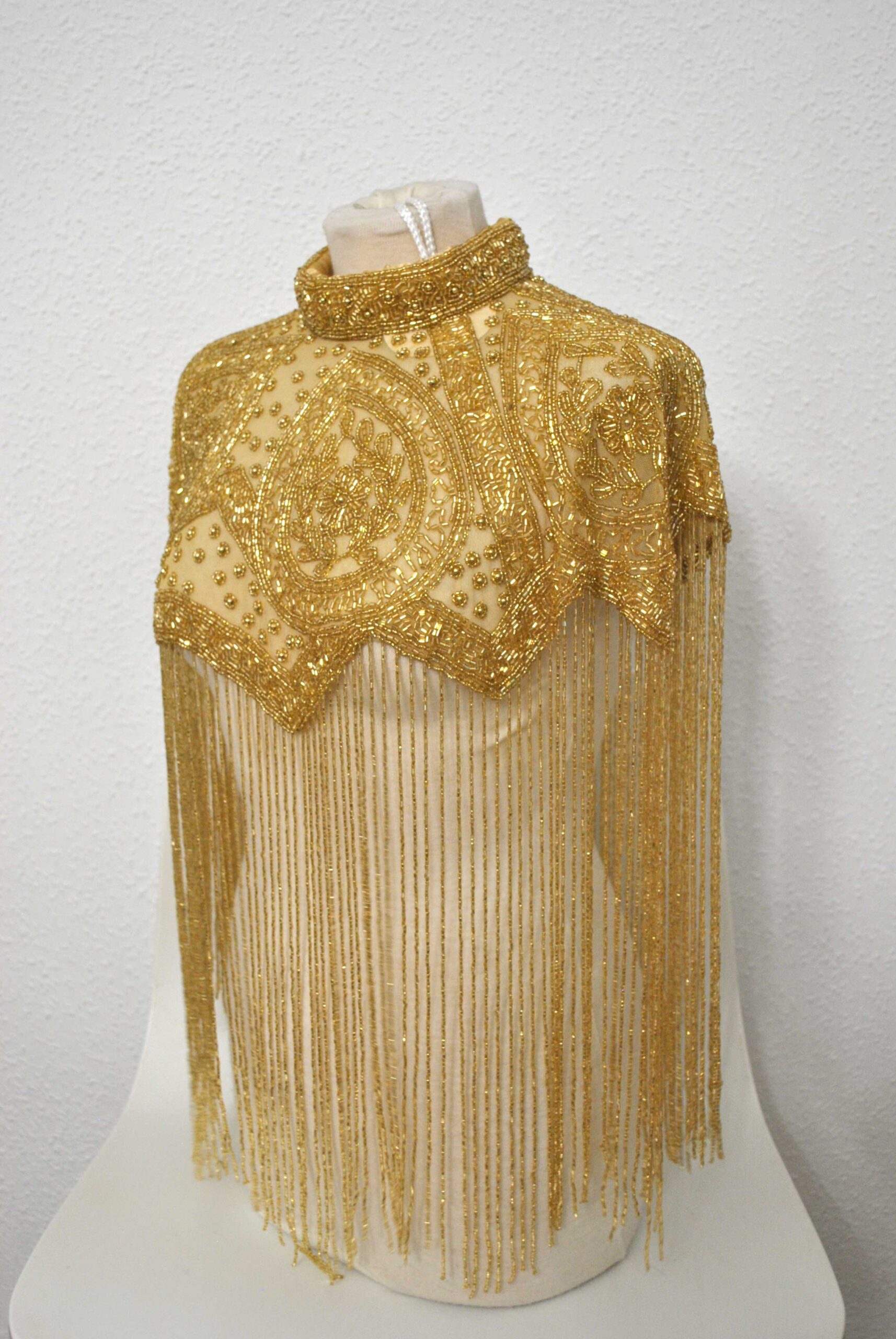 Capa de fiesta joya dorada - Imagen 5