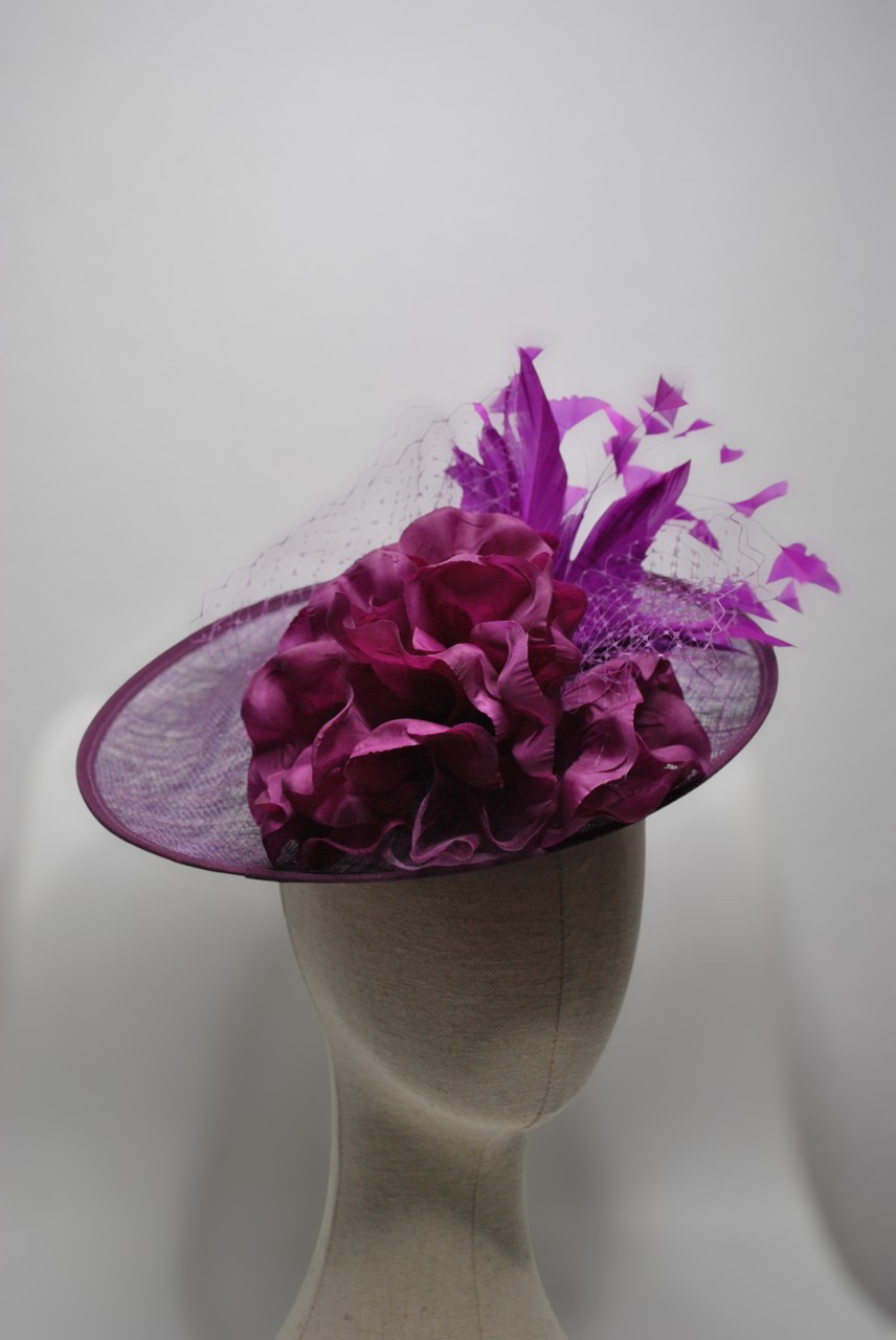 Tocado mediano morado - Imagen 2