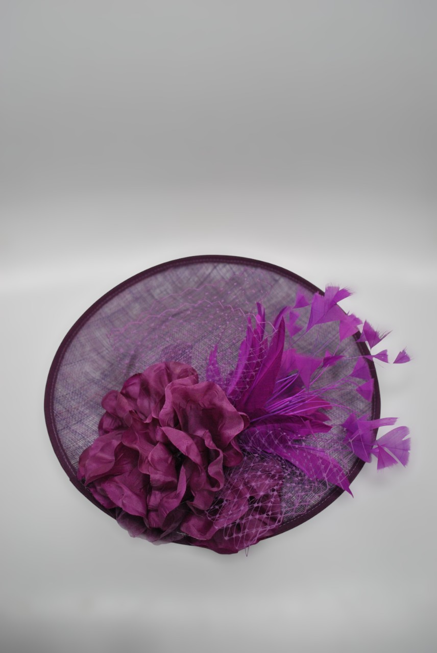 Tocado mediano morado - Imagen 3