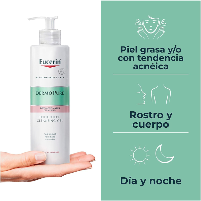 Eucerin DermoPure Gel de Limpieza Concentrado 400ml - Imagen 2