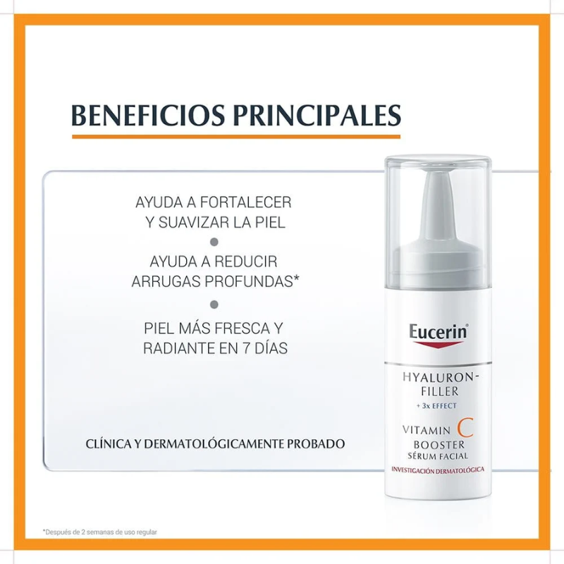 Eucerin Hyaluron-Filler 3x Effect Vitamin C Booster 8ml - Imagen 2