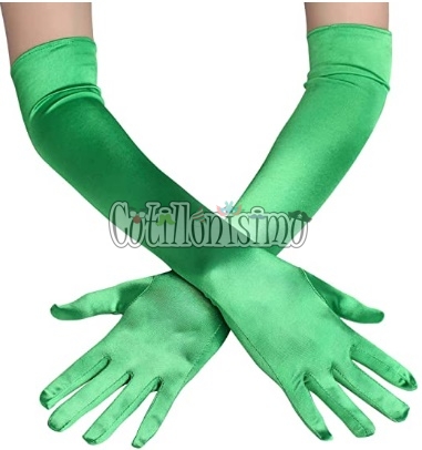 Guante Largo Vedette Color Verde (El Par)