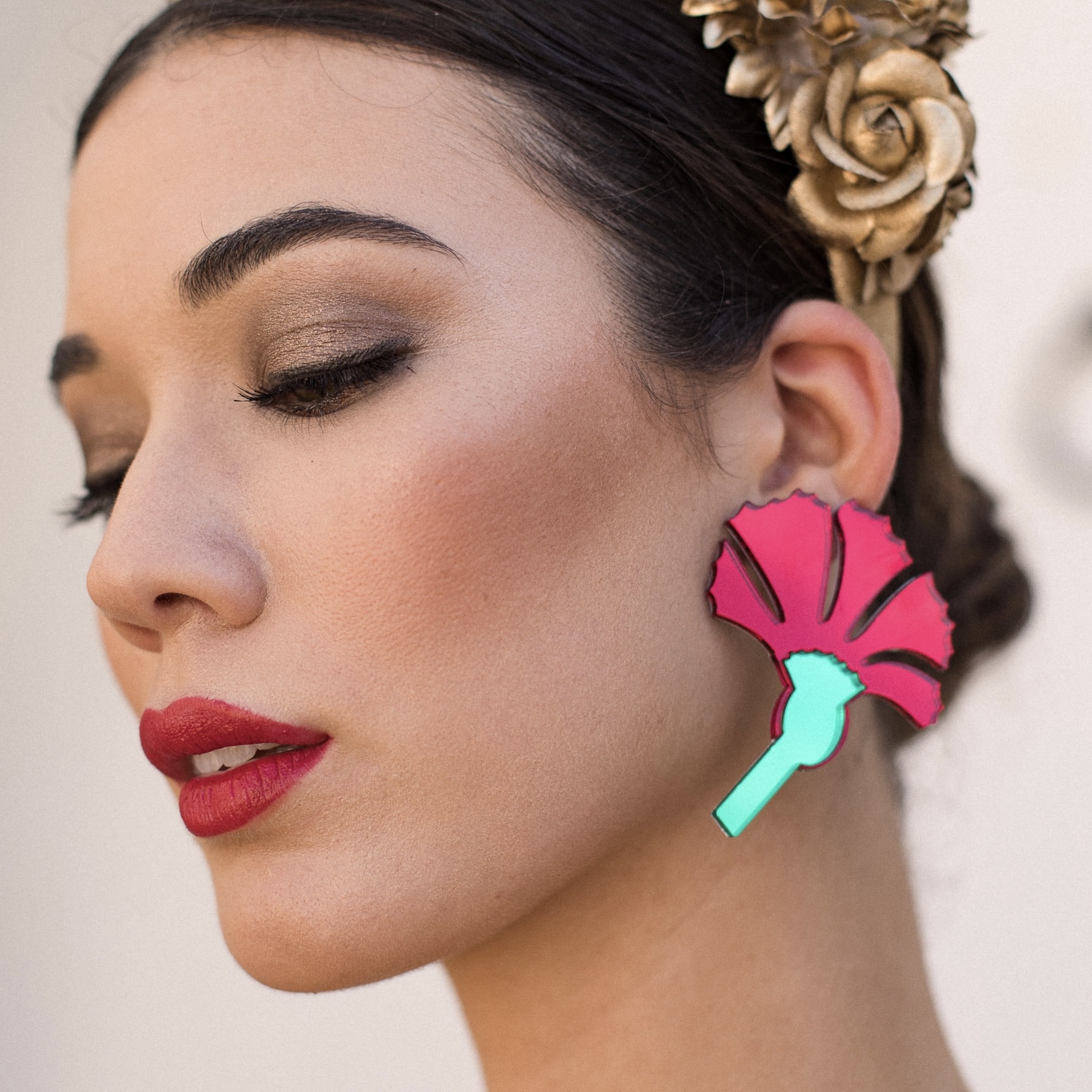 CLAVEL DE METACRILATO ROJO - Imagen 3