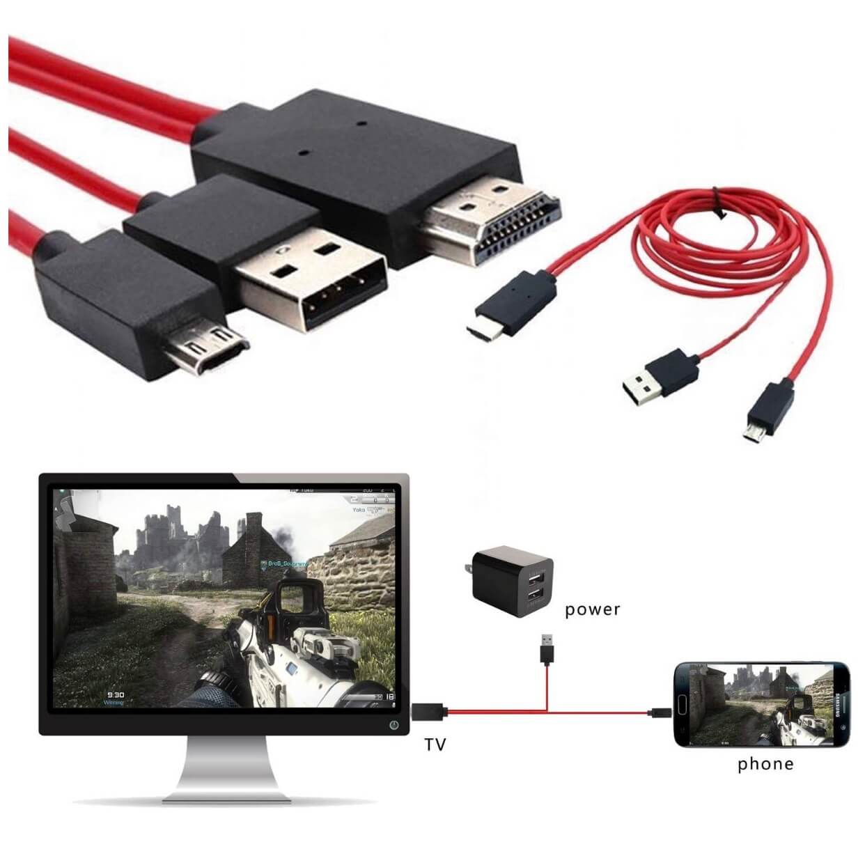 Cable HDMI Samsung S3/S4/S5/S6/Note 2/Note3/Note 4