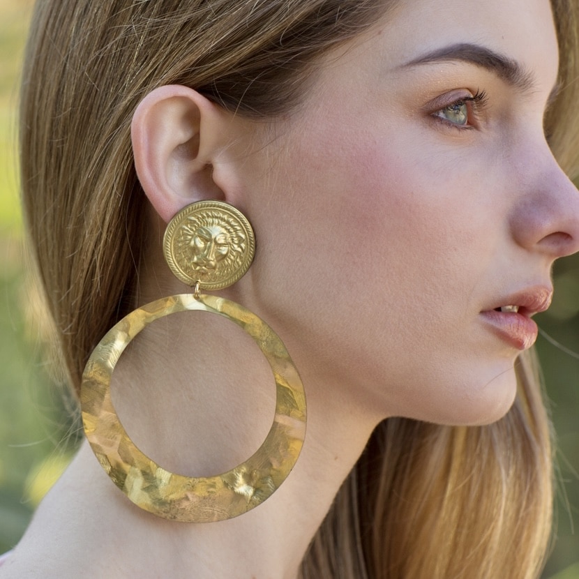 PENDIENTES DE FLAMENCA MONEDA LEÓN